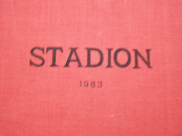 Kompletní svázaný časopis Stadion rok 1963 v tvrdé plátěnné vazbě