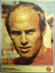 Fotbalová kartička František Zlámal z roku 1975 s podpisem