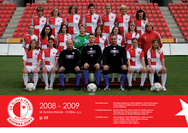 plakat SK SLAVIA PRAHA fotbal zeny junior   2008 2009